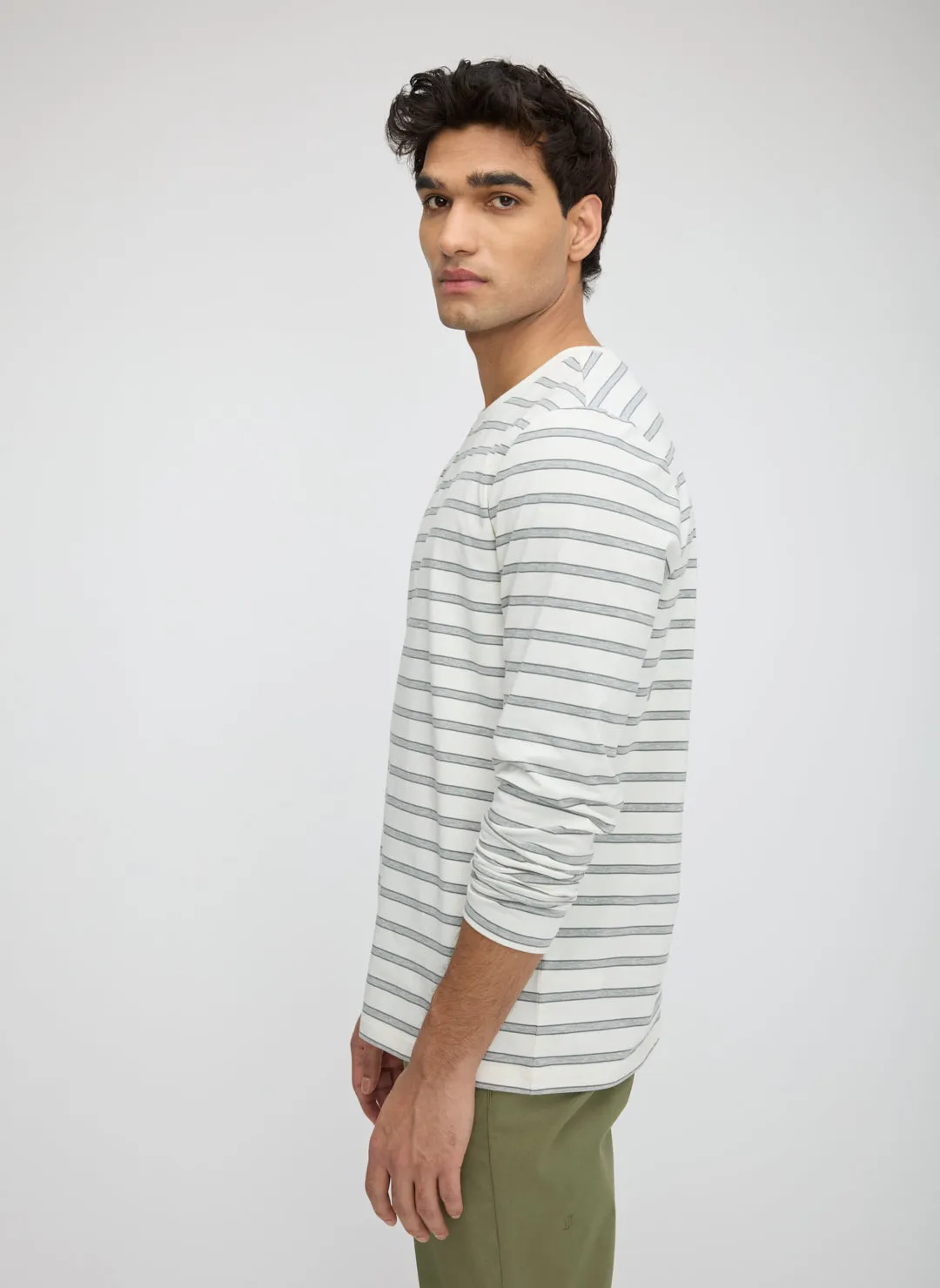 Stanton Long Sleeve Crew Tee sold by Kit and Ace product image thumbnail 5