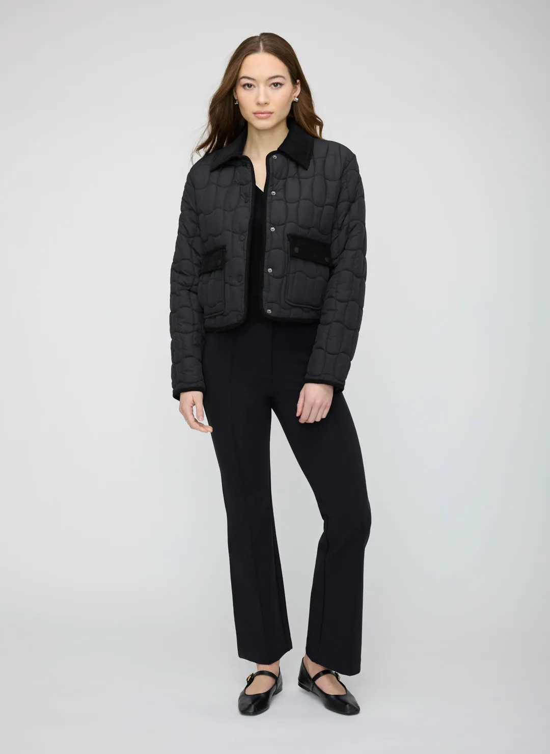Ivy Recycled Quilted Cropped Jacket sold by Kit and Ace product image thumbnail 3