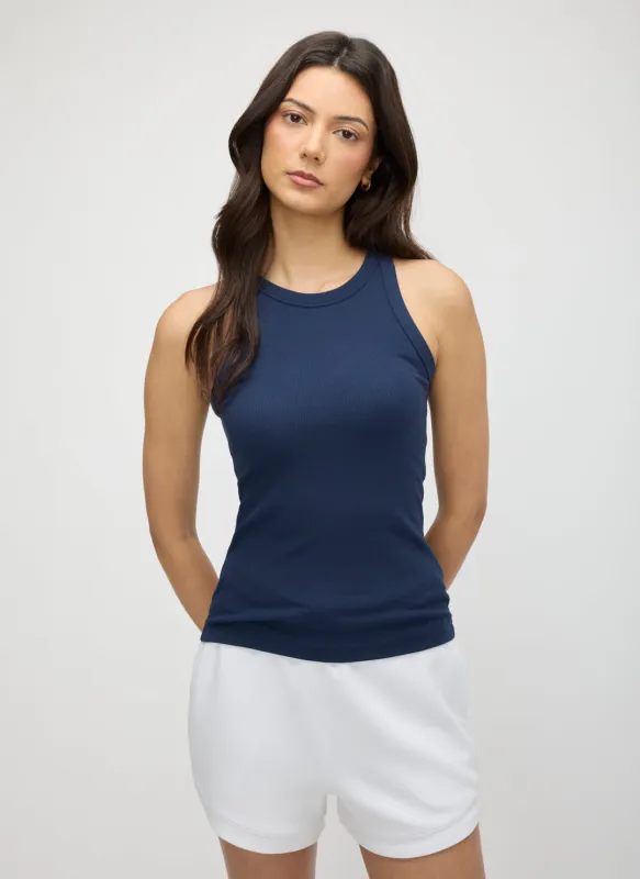 Cyprus High Neck Rib Tank made by Kit and Ace