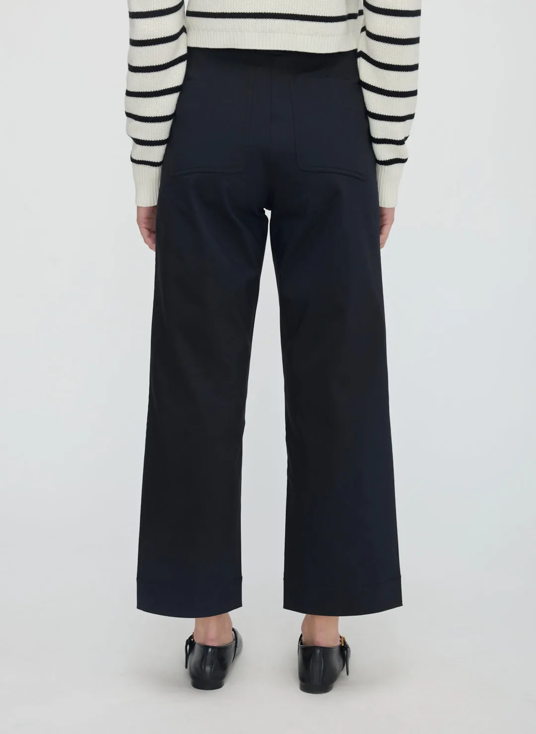 Colette Cropped Wide Leg Twill Pants sold by Kit and Ace product image thumbnail 4