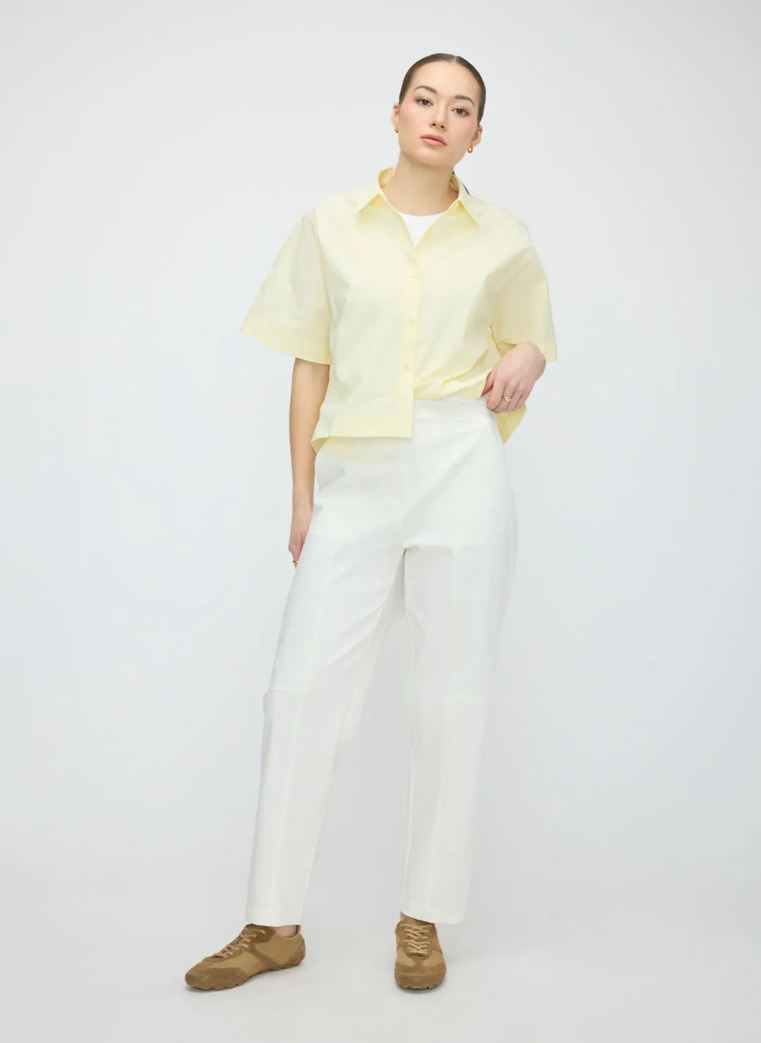 Colette Barrel Leg Pants sold by Kit and Ace product image thumbnail 3