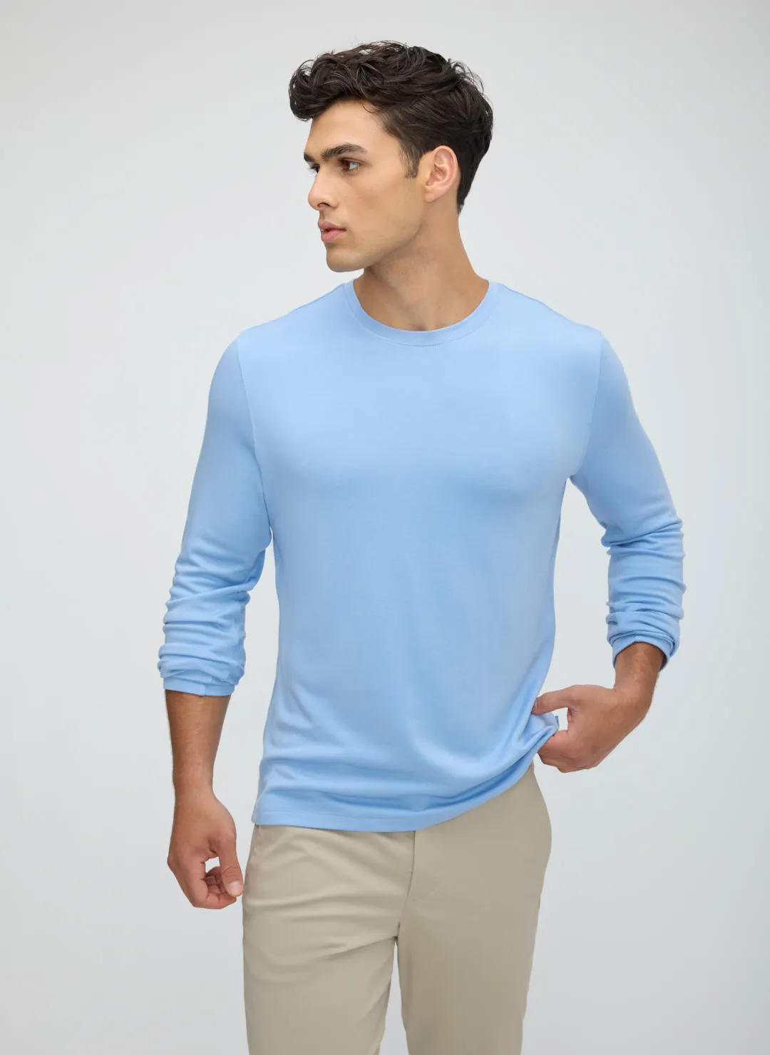 Upgraded Brushed Long Sleeve Crew sold by Kit and Ace
