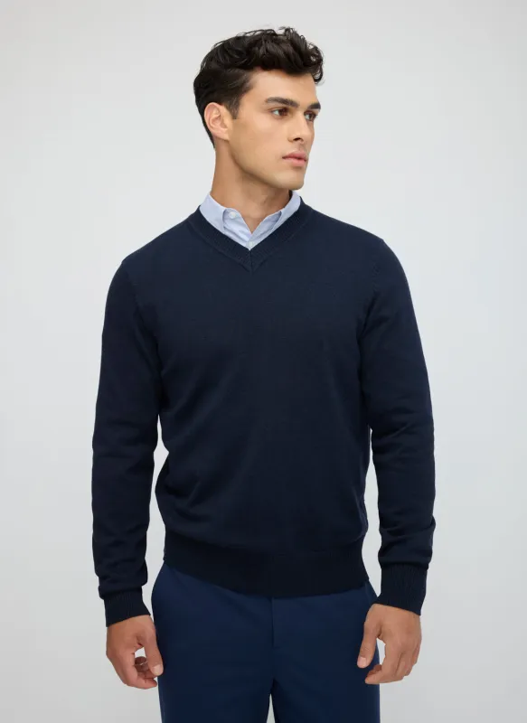 SilkStitch Easy Care V-Neck Sweater made by Kit and Ace