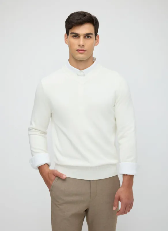 SilkStitch Easy Care V-Neck Sweater made by Kit and Ace