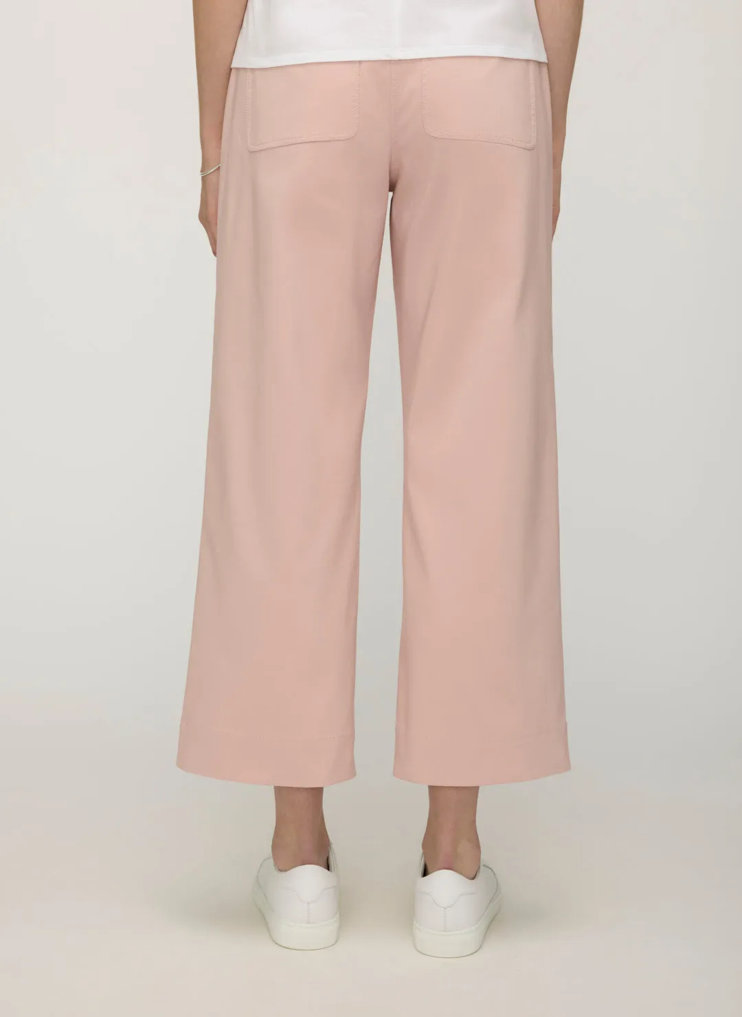 Colette Cropped Wide Leg Twill Pants sold by Kit and Ace product image thumbnail 4