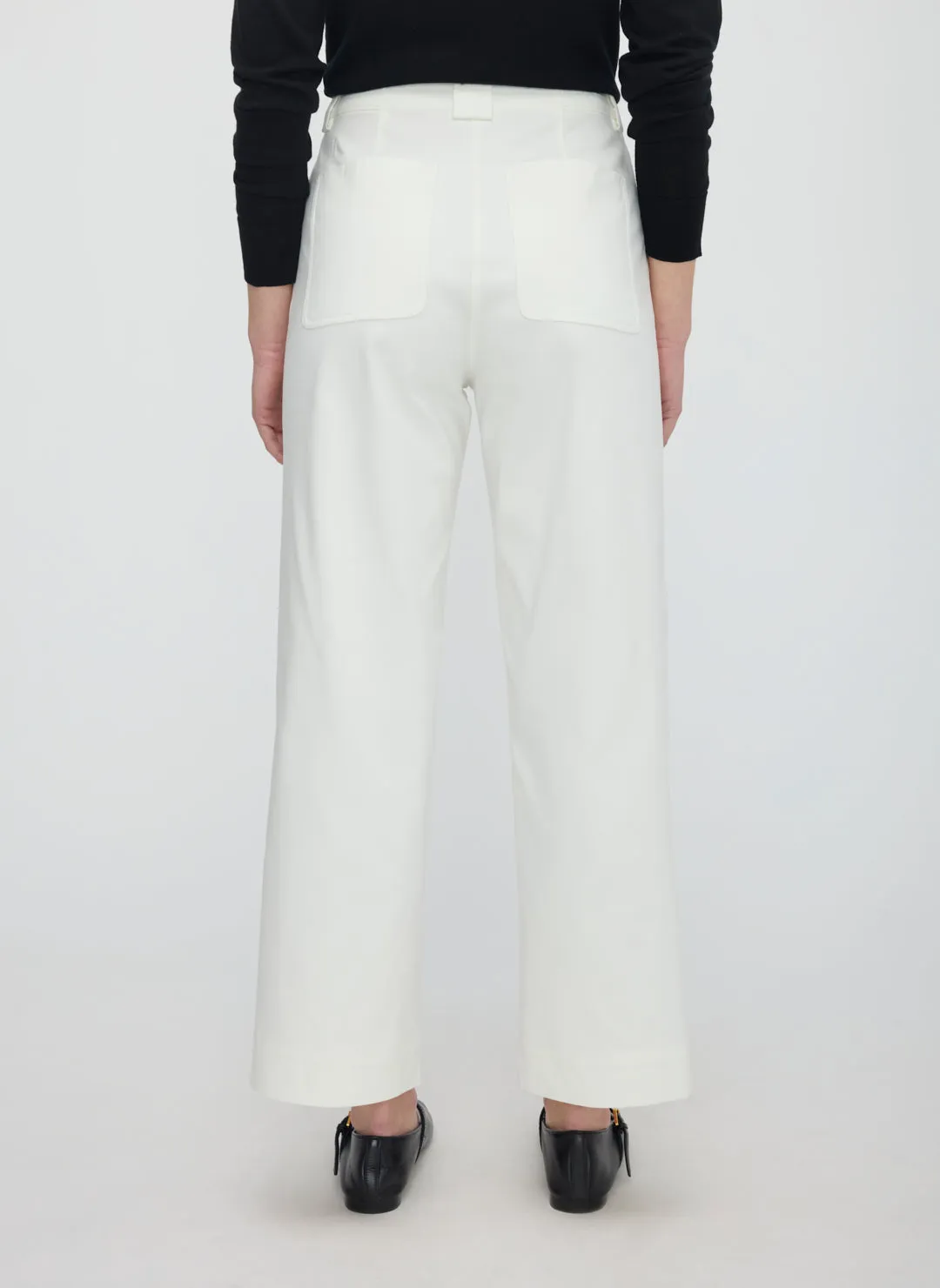 Colette Cropped Wide Leg Twill Pants sold by Kit and Ace product image thumbnail 4