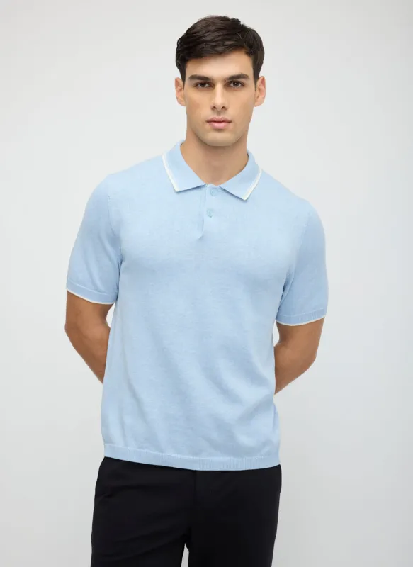 SilkStitch Easy Care Polo Sweater made by Kit and Ace