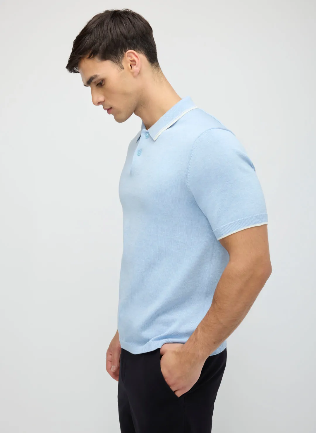 SilkStitch Easy Care Polo Sweater sold by Kit and Ace product image thumbnail 5