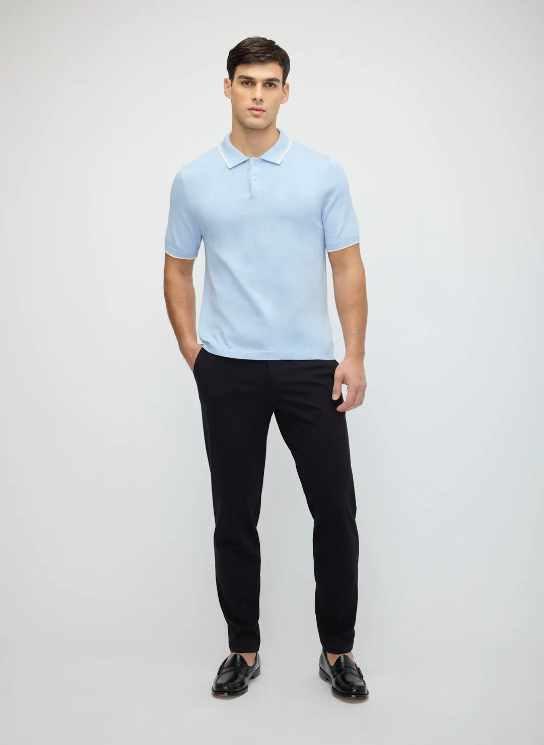 SilkStitch Easy Care Polo Sweater sold by Kit and Ace product image thumbnail 3