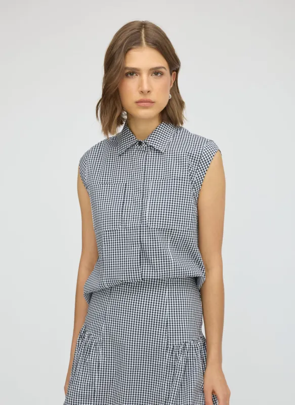 Celina Sleeveless Shirt made by Kit and Ace