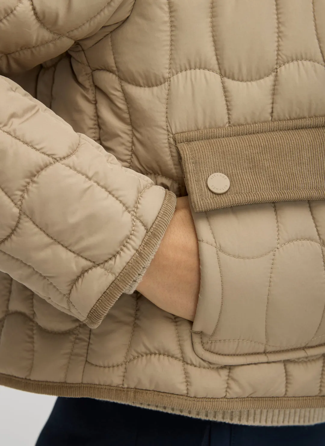 Ivy Recycled Quilted Cropped Jacket sold by Kit and Ace product image thumbnail 2