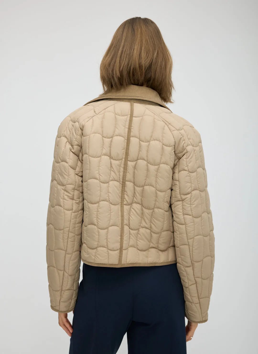 Ivy Recycled Quilted Cropped Jacket sold by Kit and Ace product image thumbnail 4