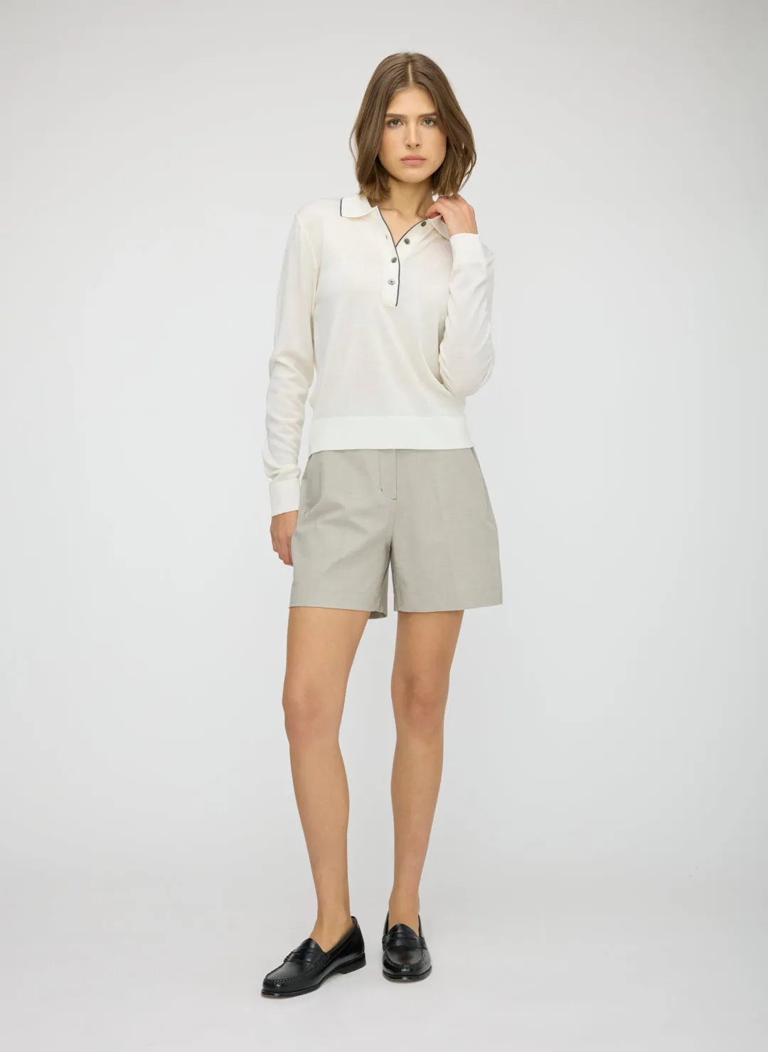 Vale Merino Polo Sweater sold by Kit and Ace product image thumbnail 3