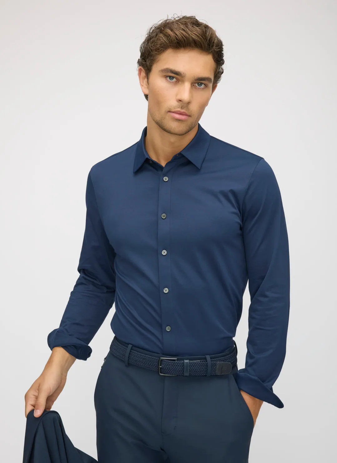 City Tech Long Sleeve Slim Fit Shirt sold by Kit and Ace product image thumbnail 5