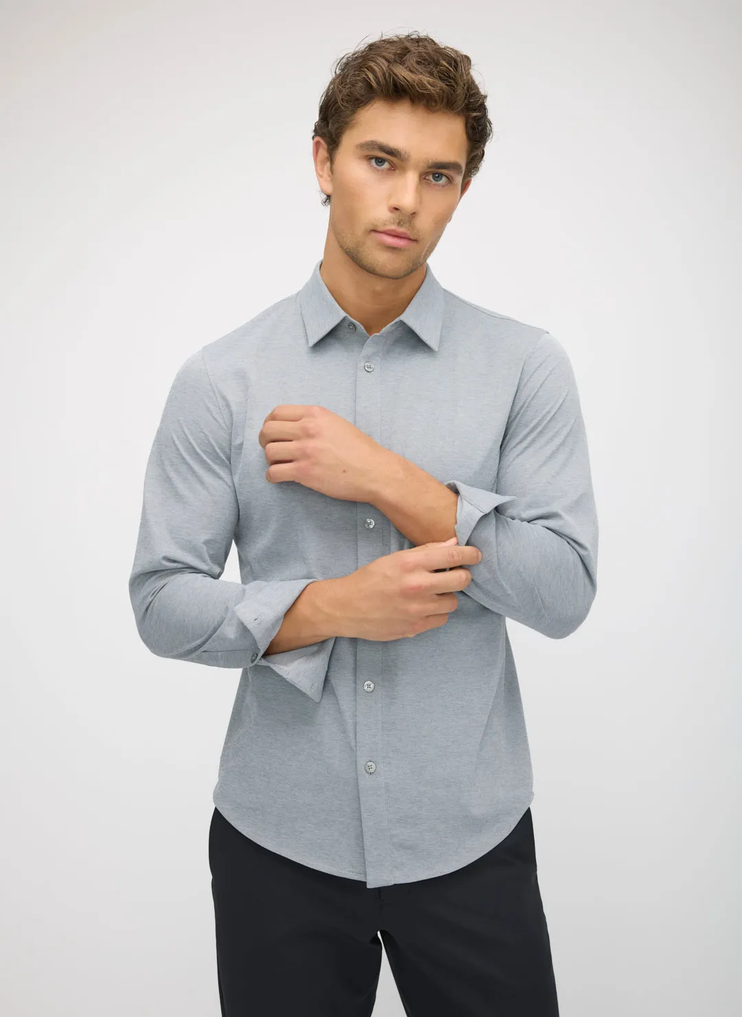 City Tech Long Sleeve Slim Fit Shirt sold by Kit and Ace product image thumbnail 5