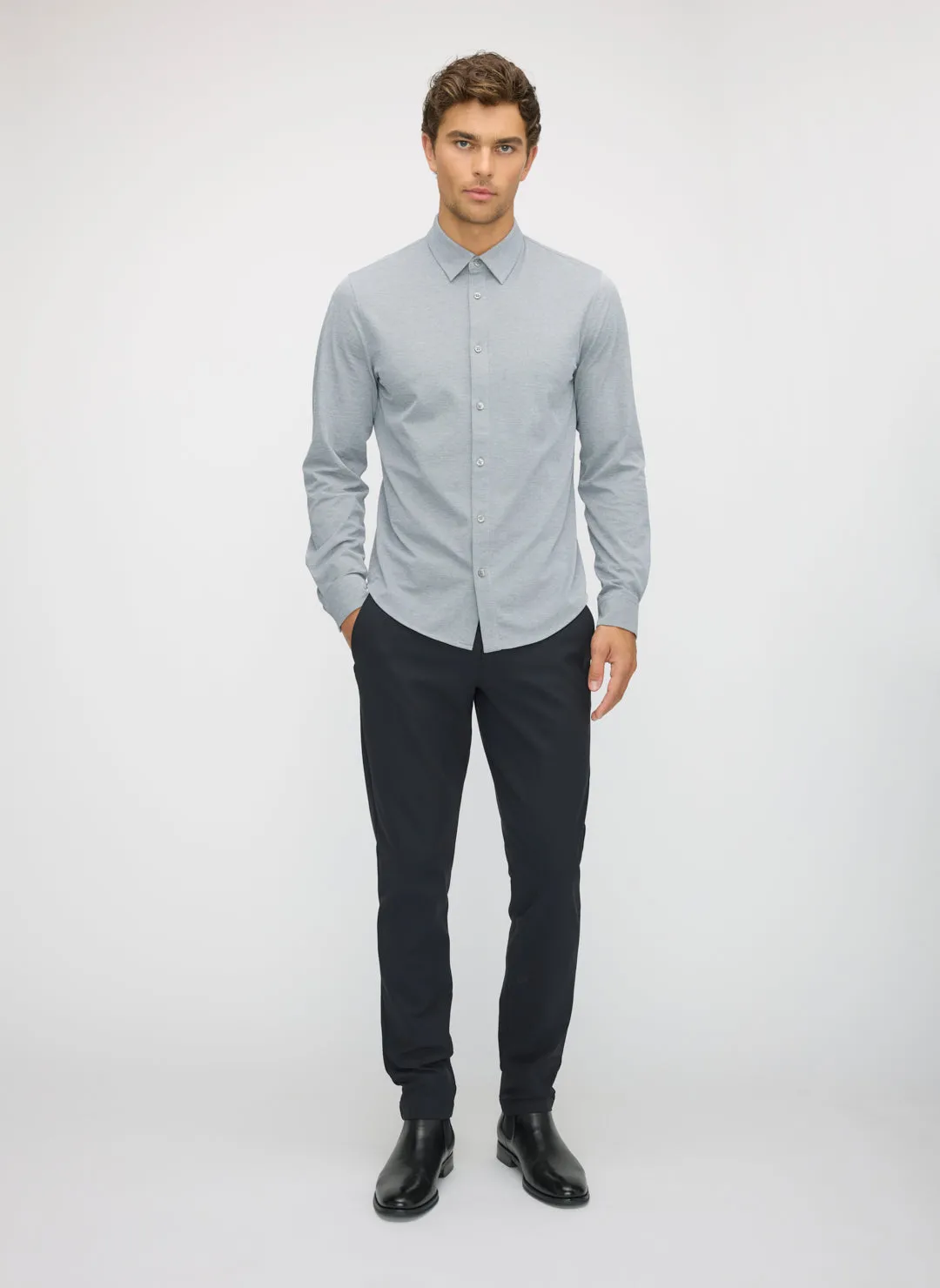 City Tech Long Sleeve Slim Fit Shirt sold by Kit and Ace product image thumbnail 3