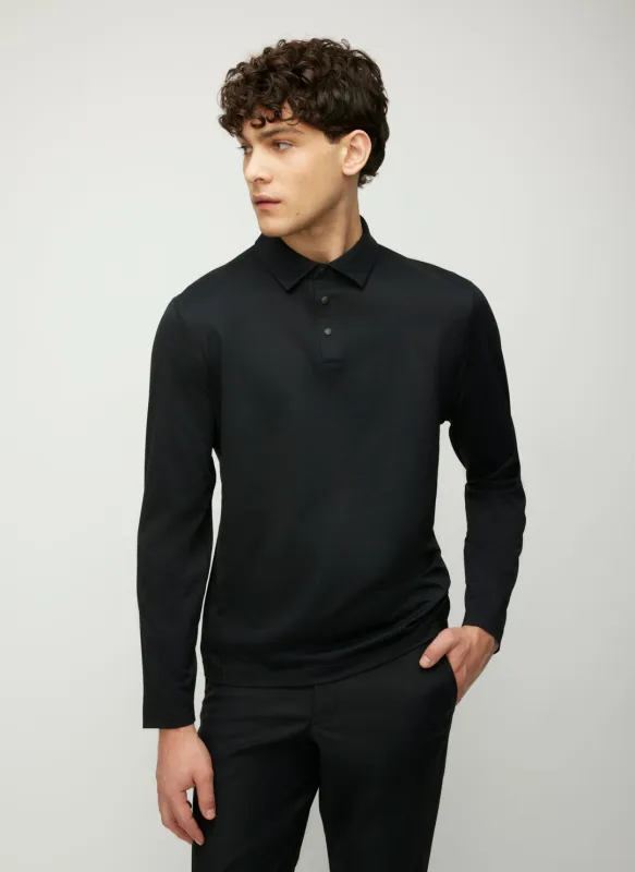 City Tech Long Sleeve Polo made by Kit and Ace