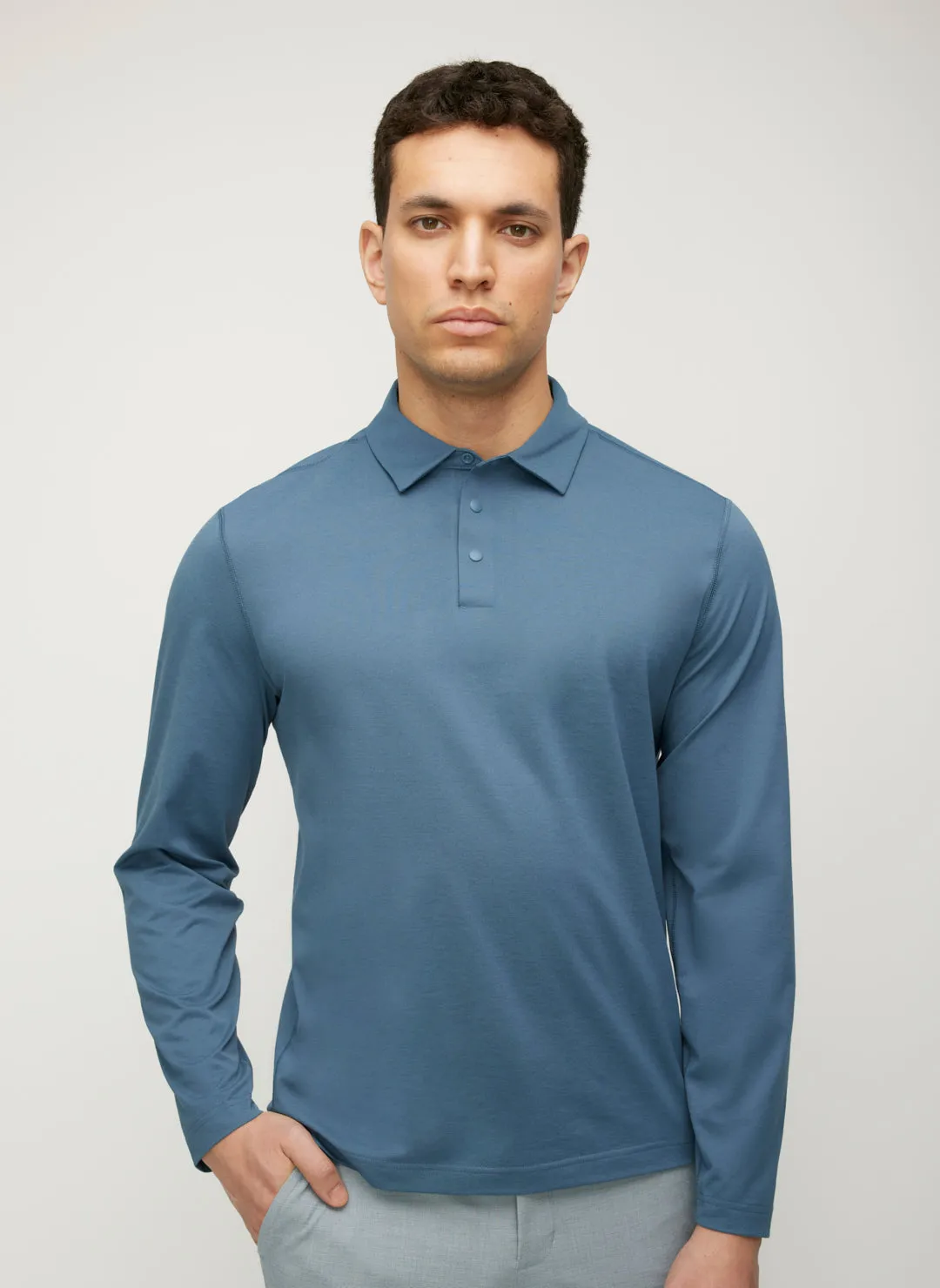 City Tech Long Sleeve Polo sold by Kit and Ace product image thumbnail 5