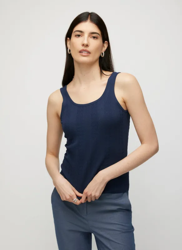 Farrah Slim Fit Sweater Tank made by Kit and Ace