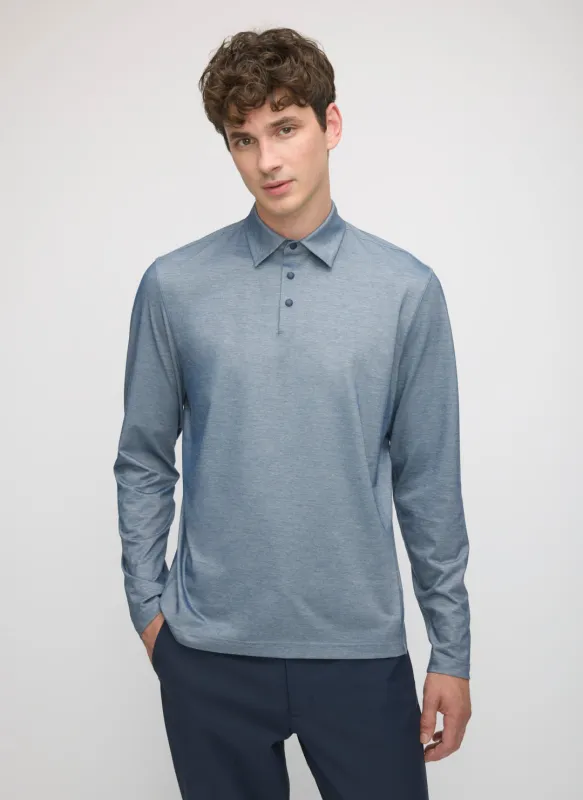 City Tech Long Sleeve Polo made by Kit and Ace