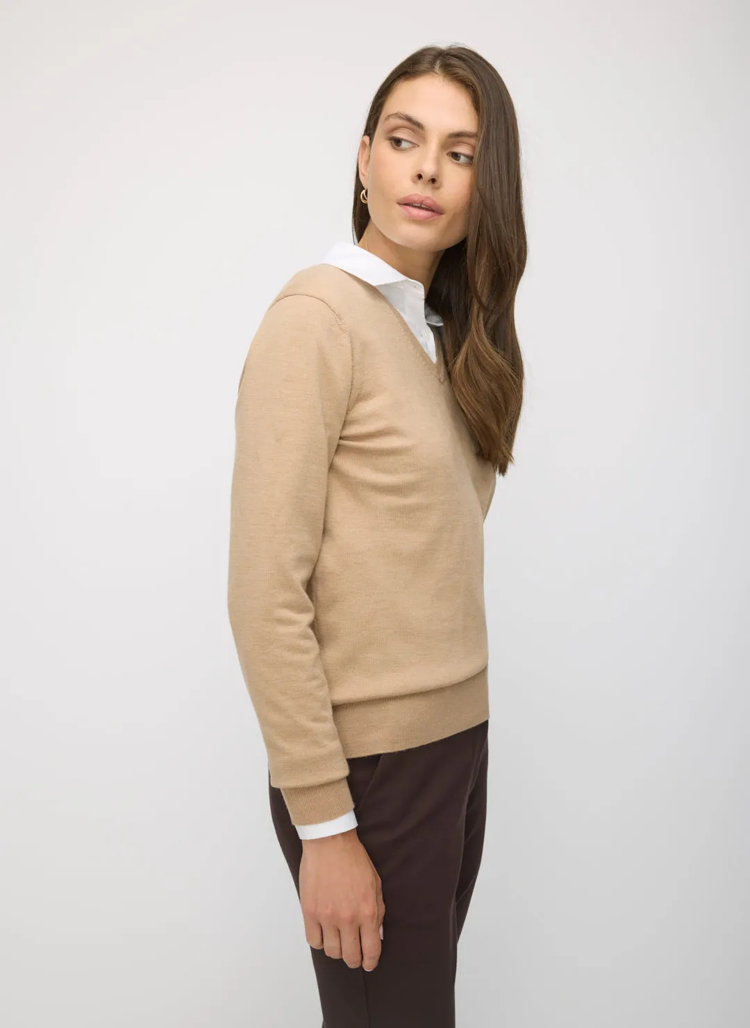 Transition Merino V Neck Sweater sold by Kit and Ace product image thumbnail 4