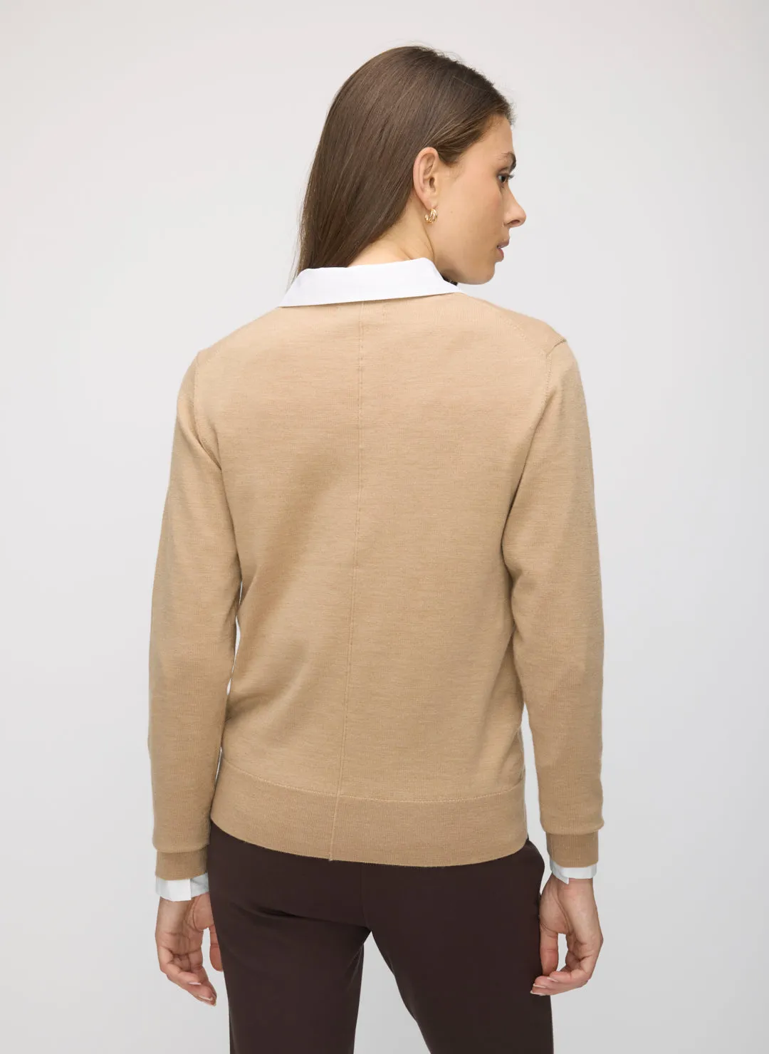 Transition Merino V Neck Sweater sold by Kit and Ace product image thumbnail 5