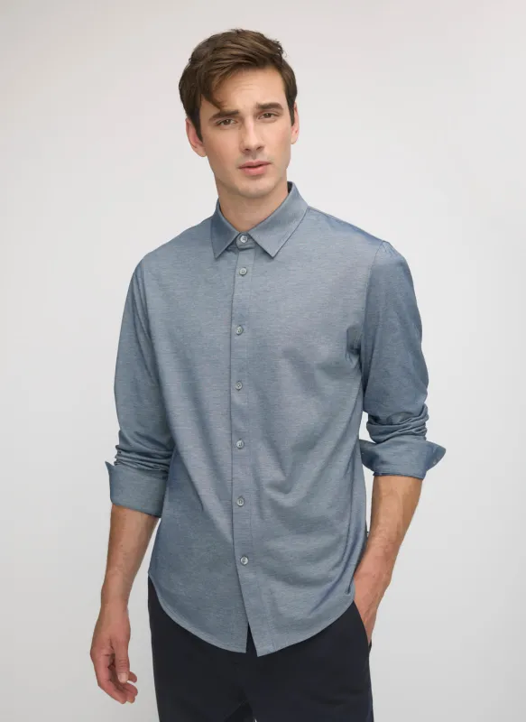 City Tech Long Sleeve Slim Fit Shirt made by Kit and Ace