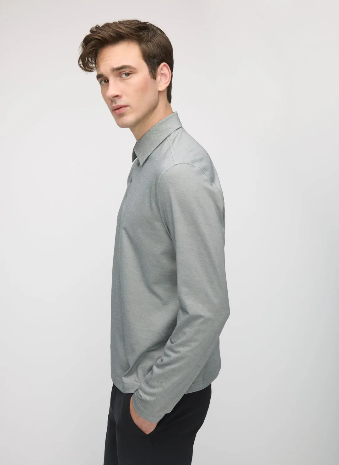 City Tech Long Sleeve Polo sold by Kit and Ace product image thumbnail 3