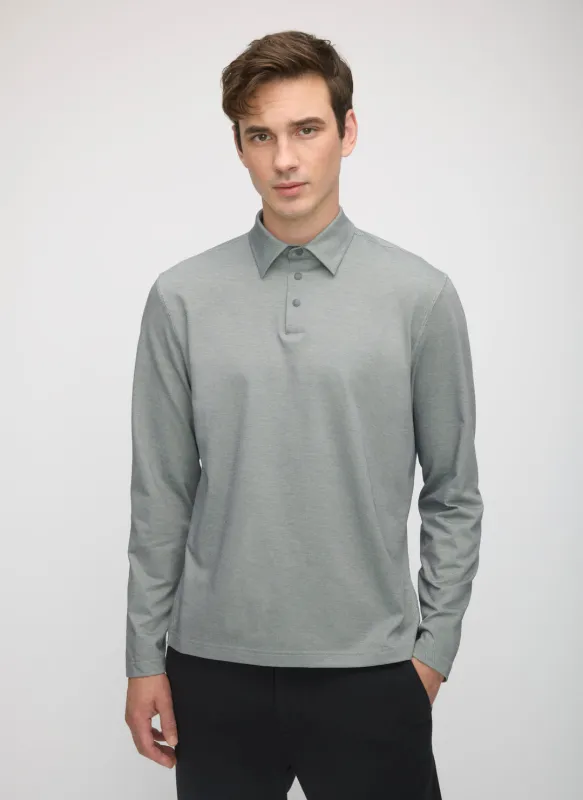 City Tech Long Sleeve Polo made by Kit and Ace