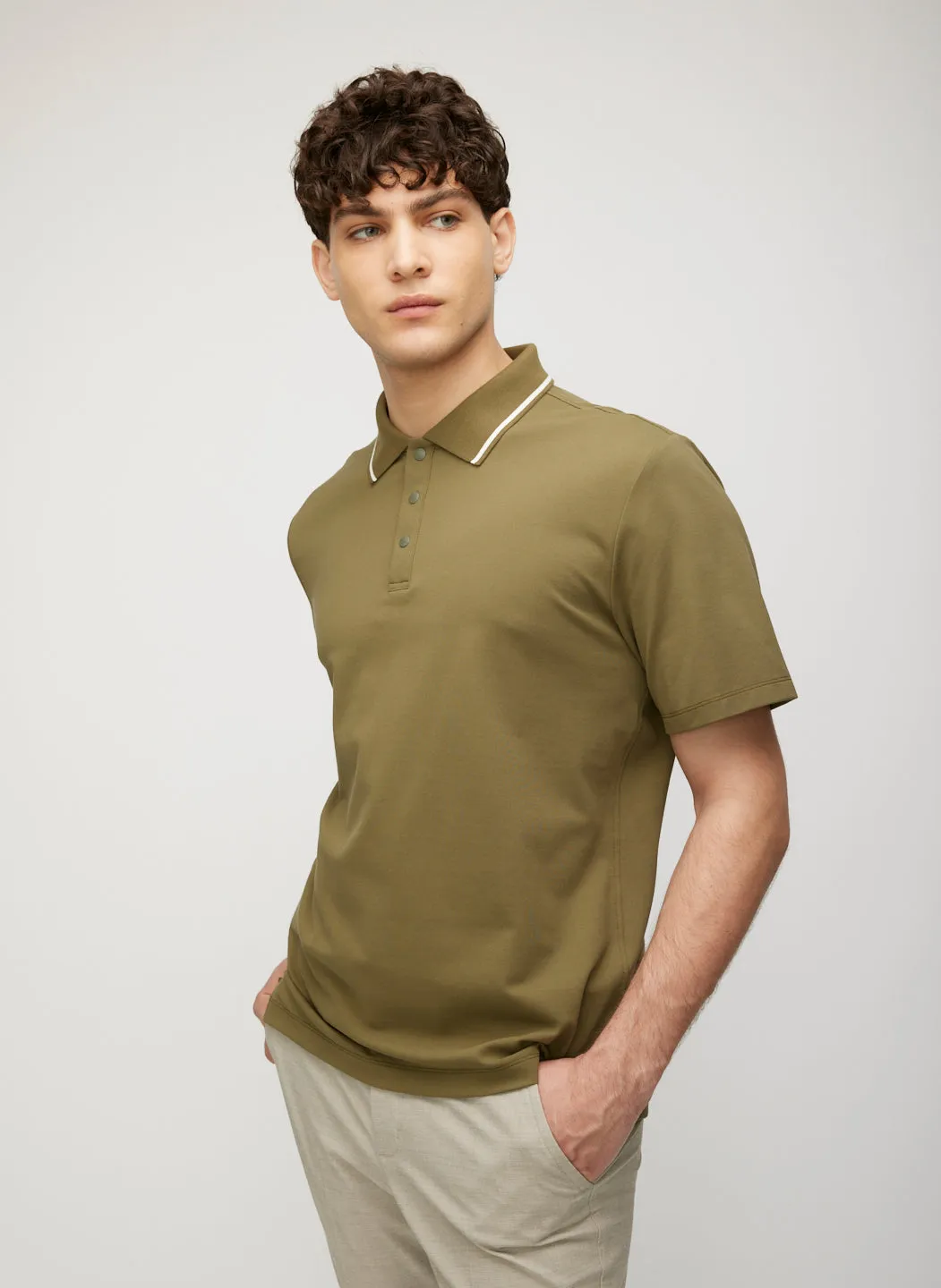 Tech Cotton Polo sold by Kit and Ace