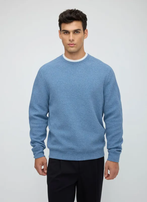 Textured Crew Sweatshirt made by Kit and Ace