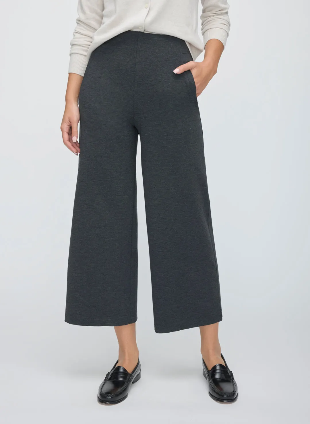 Maven Wide Leg Cropped Pants sold by Kit and Ace product image thumbnail 2
