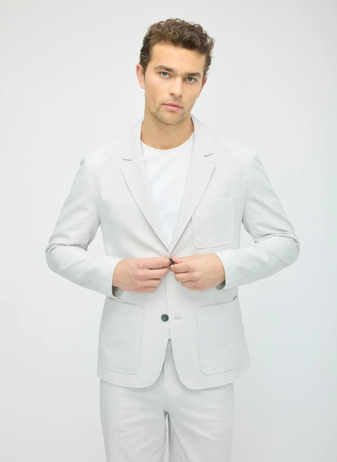 Seersucker Blazer sold by Kit and Ace