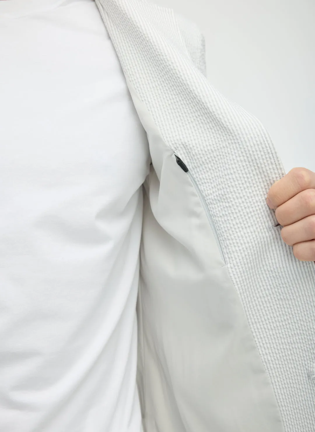 Seersucker Blazer sold by Kit and Ace product image thumbnail 2