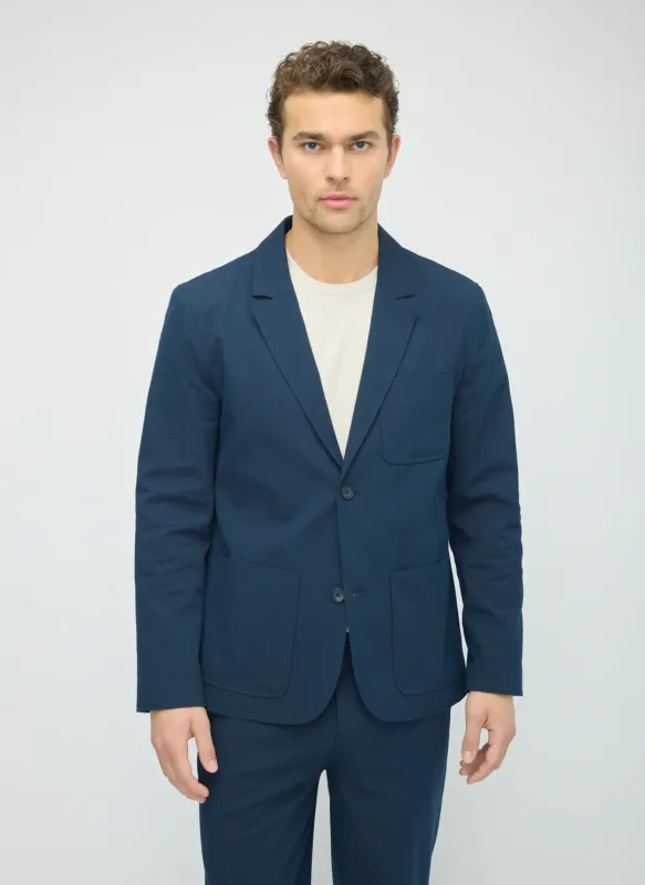 Seersucker Blazer made by Kit and Ace