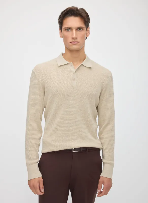 Timeless Merino Polo Sweater made by Kit and Ace