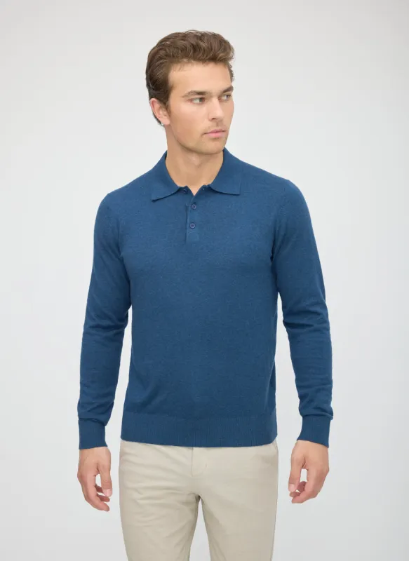 Cotton Cashmere Polo Sweater made by Kit and Ace