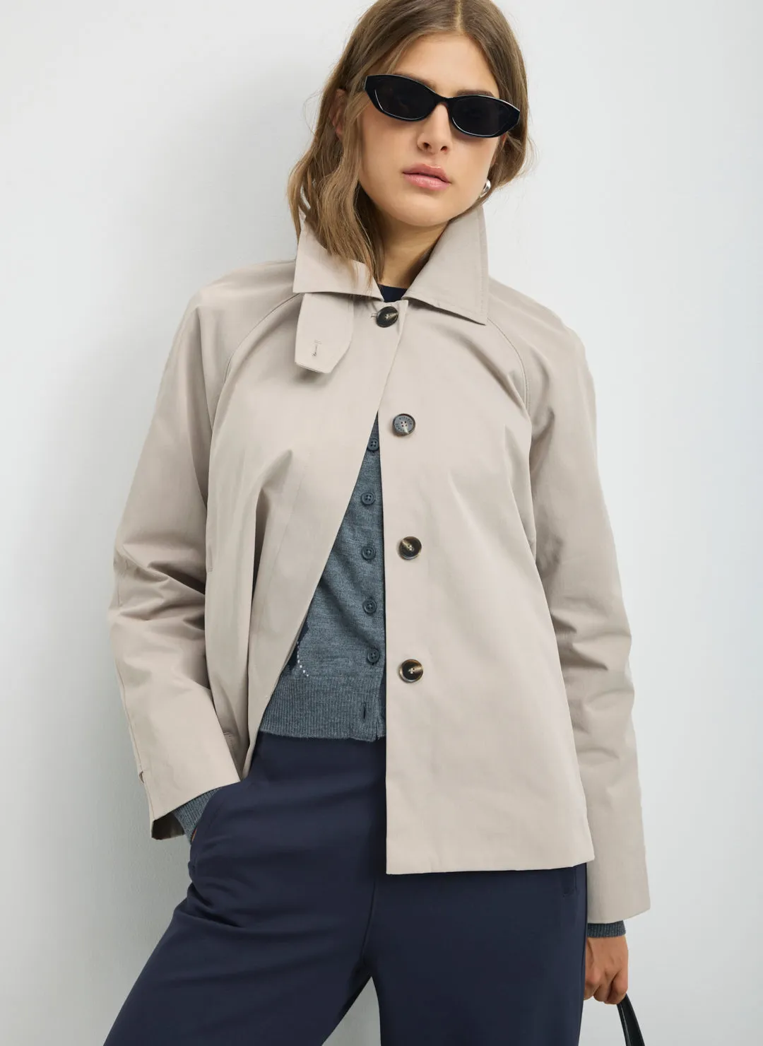 Sherbrooke Rain Resist Crop Trench sold by Kit and Ace product image thumbnail 4