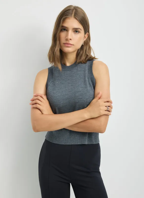 Effortless Merino Shrunken Sweater Vest made by Kit and Ace