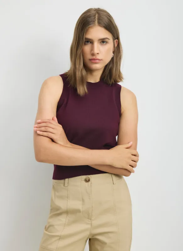 Effortless Merino Shrunken Sweater Vest made by Kit and Ace