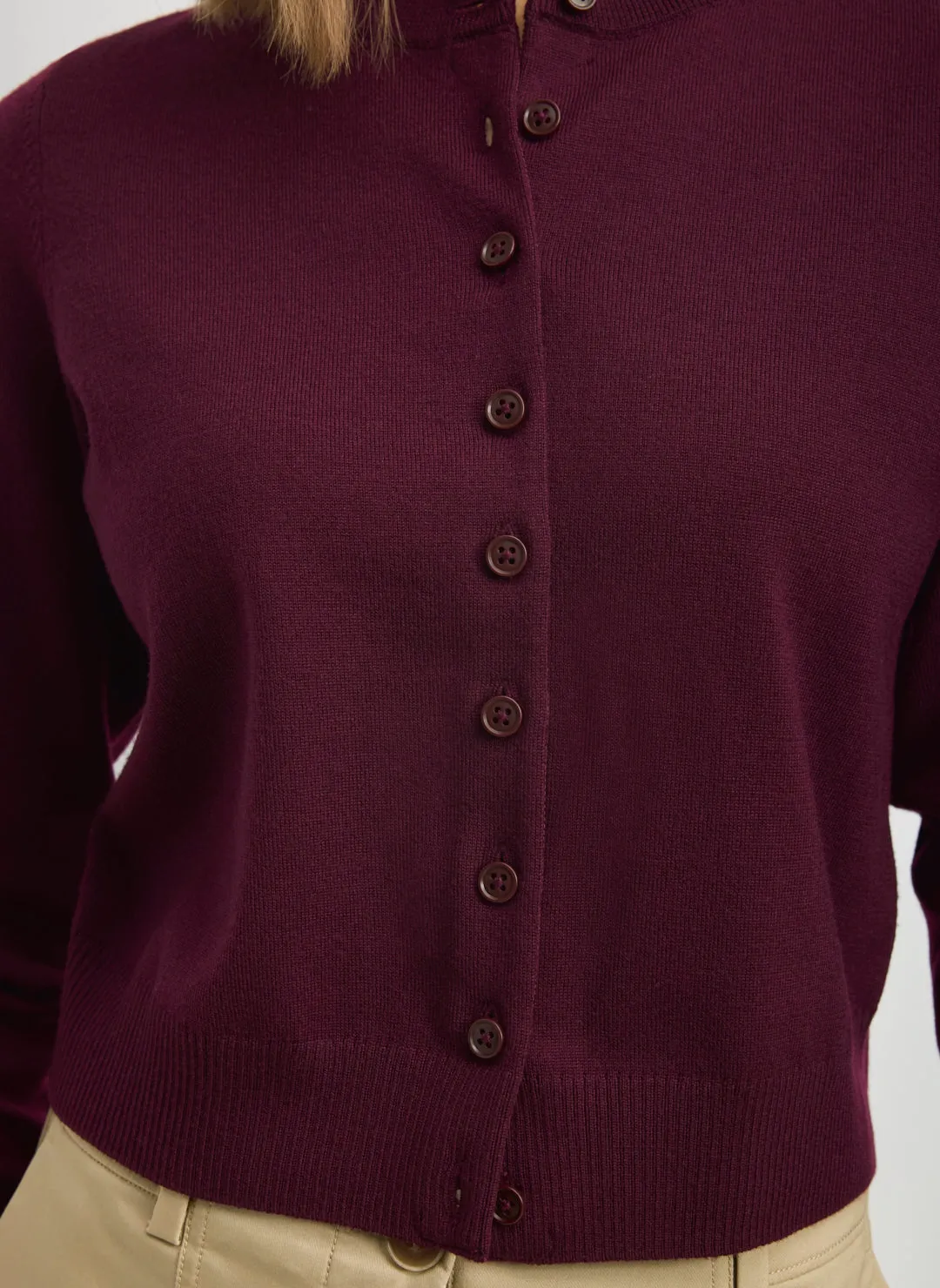 Effortless Merino Classic Cardigan sold by Kit and Ace product image thumbnail 2