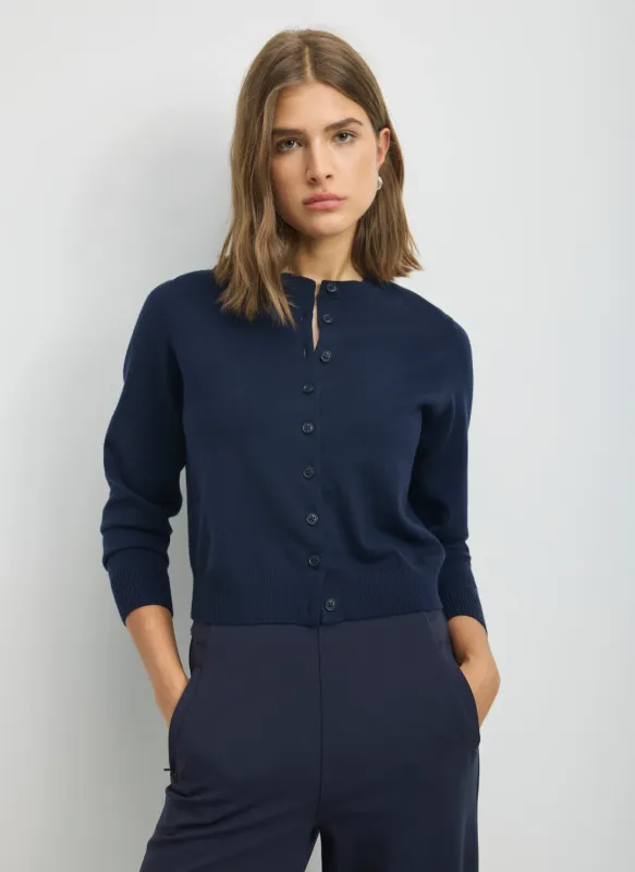 Effortless Merino Classic Cardigan made by Kit and Ace