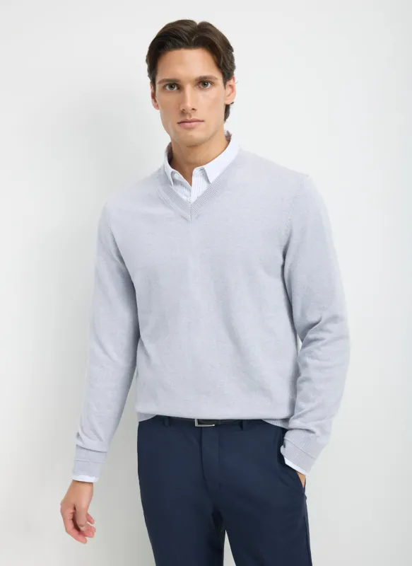 Hillside Merino V-Neck Sweater made by Kit and Ace