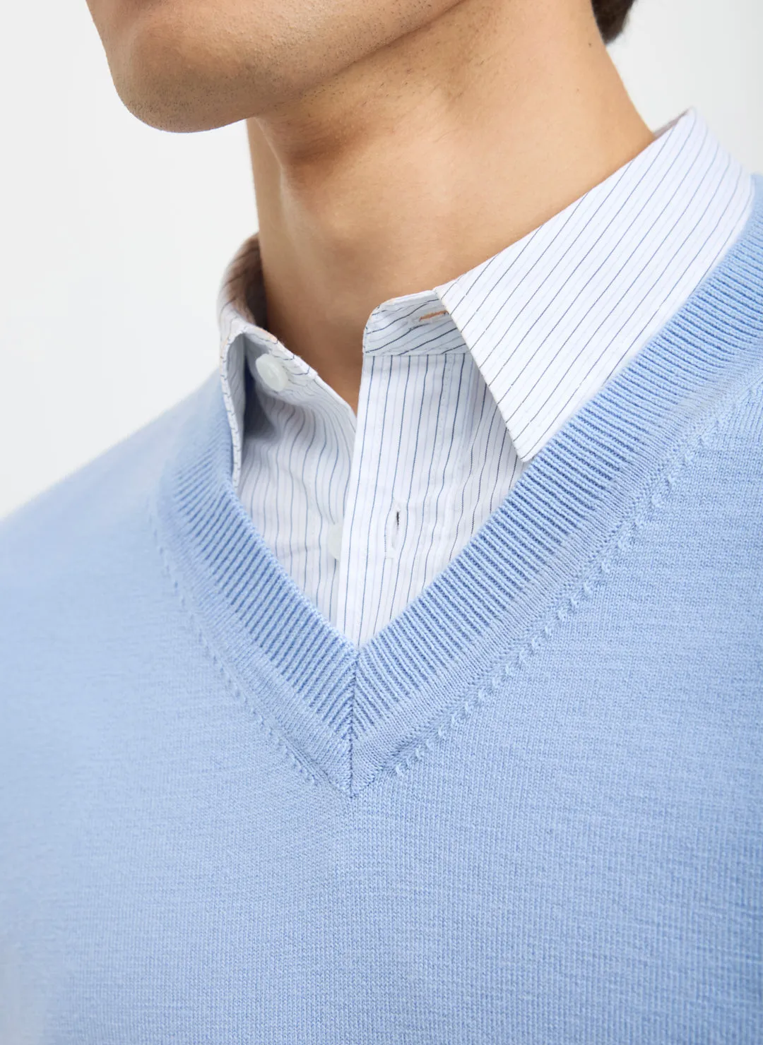 Hillside Merino V-Neck Sweater sold by Kit and Ace product image thumbnail 2