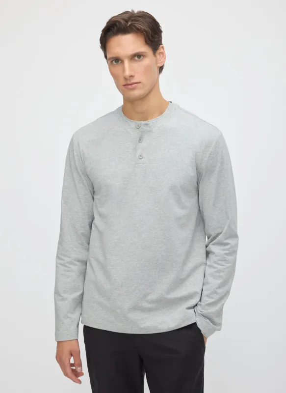 Stanton Henley Long Sleeve Tee made by Kit and Ace