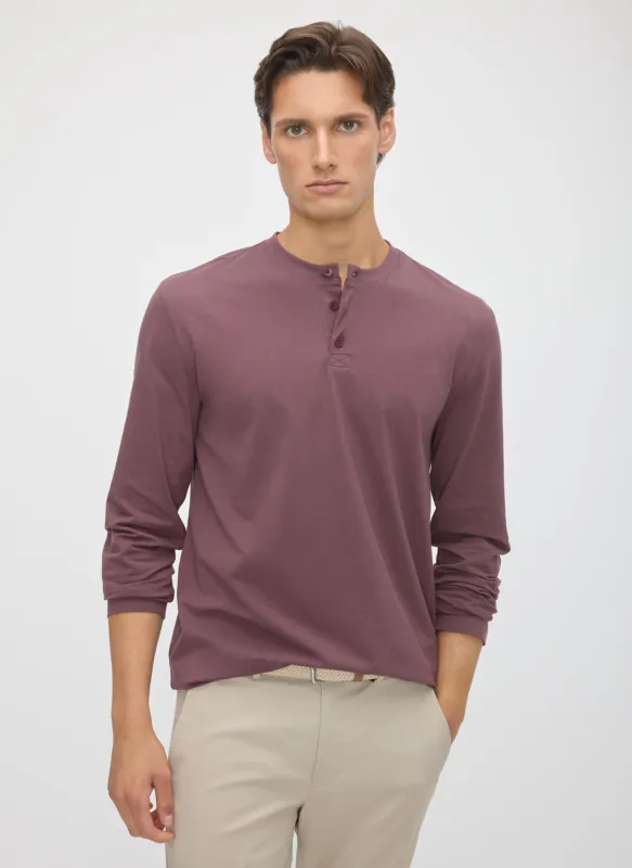 Stanton Henley Long Sleeve Tee made by Kit and Ace