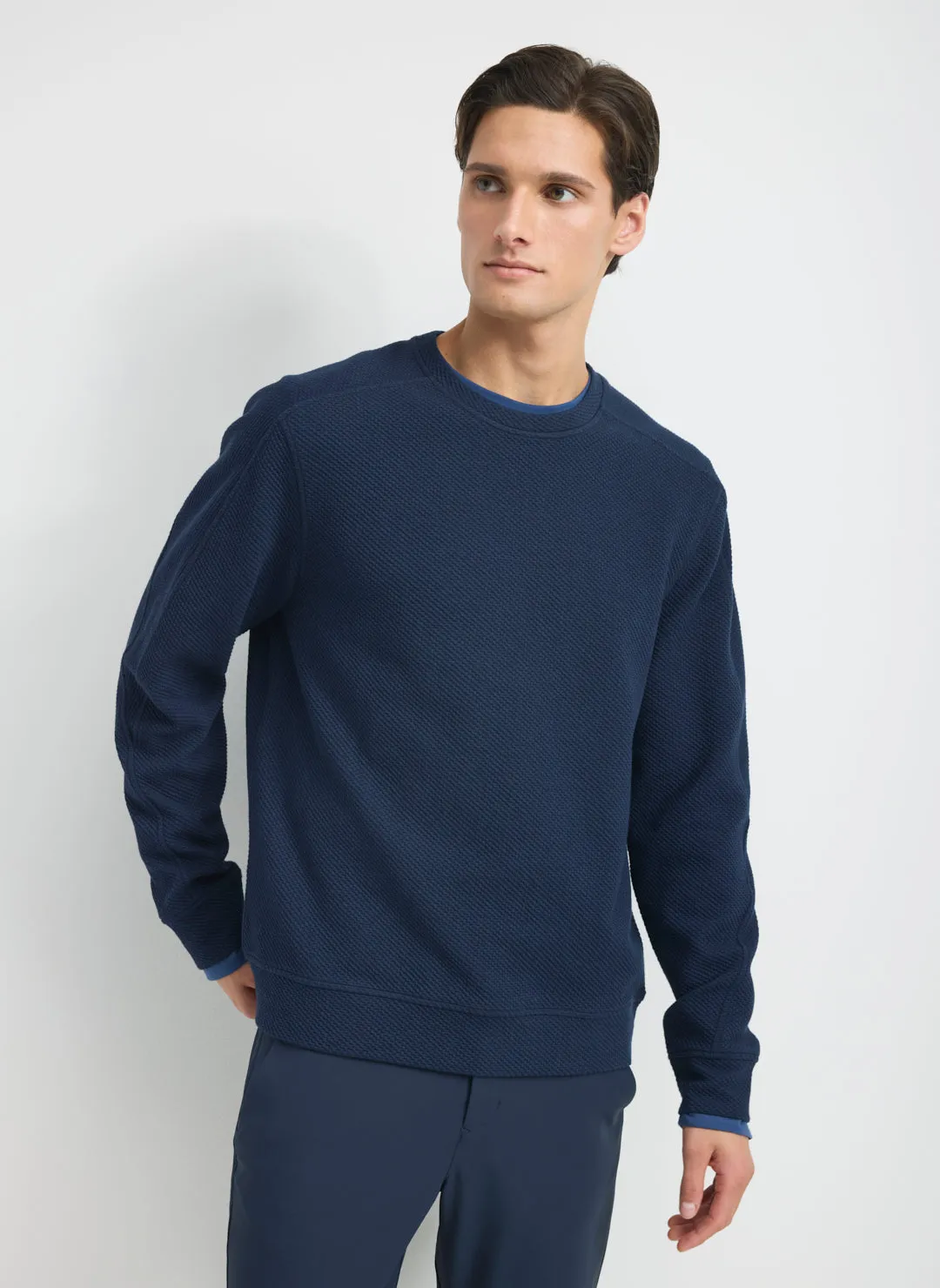 Textured Crew Sweatshirt sold by Kit and Ace