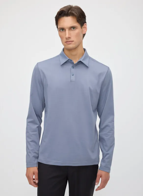 City Tech Long Sleeve Polo made by Kit and Ace