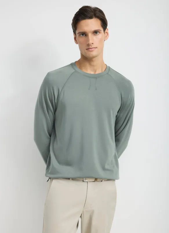 Brushed Long Sleeve Crewneck Tee made by Kit and Ace