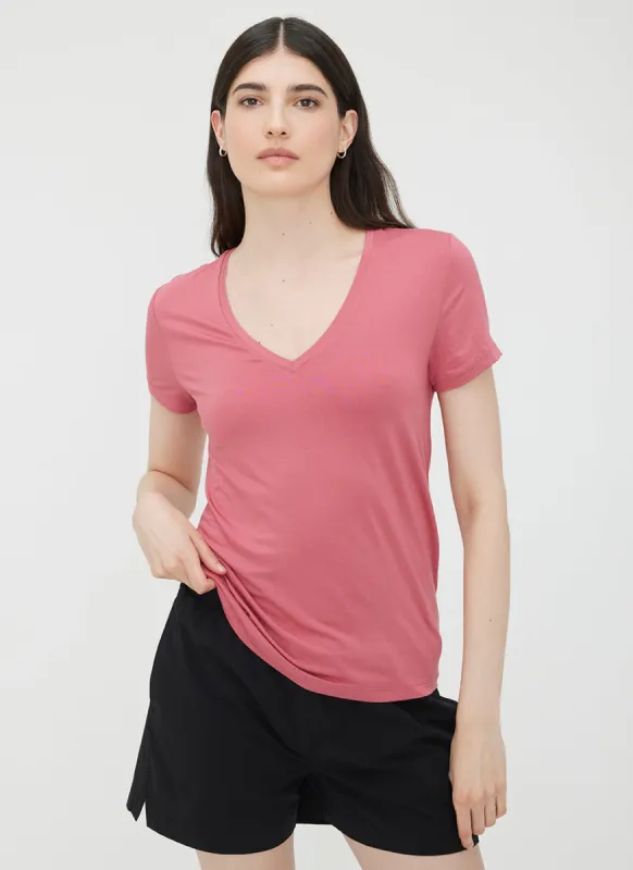 Charlotte V-Neck T-Shirt made by Kit and Ace